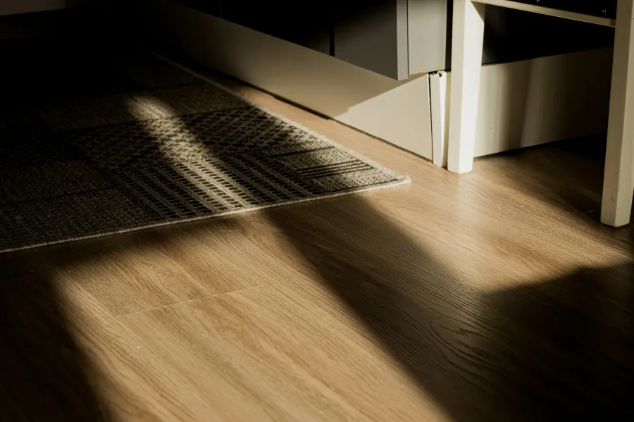 Luxury vinyl plank floor
